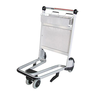 Three Wheel Airport Passenger Luggage Trolley Stainless Steel Airport Cart
