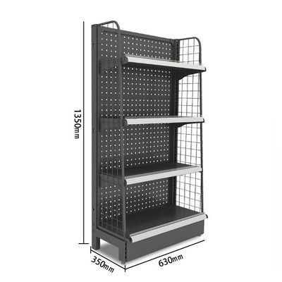 Double Sided Wire Mesh Gondola Display Rack Shelf Grocery Supermarket Shelves