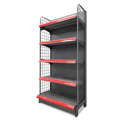 Double Sided Wire Mesh Gondola Display Rack Shelf Grocery Supermarket Shelves