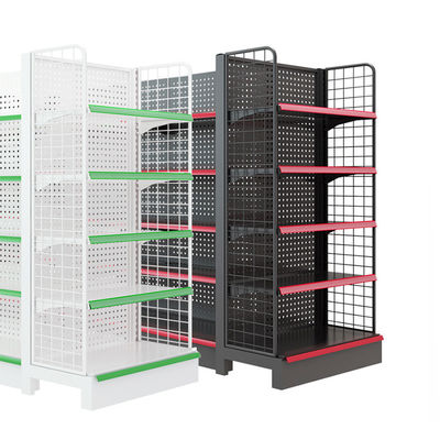 Double Sided Wire Mesh Gondola Display Rack Shelf Grocery Supermarket Shelves
