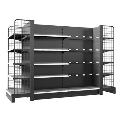 Double Sided Wire Mesh Gondola Display Rack Shelf Grocery Supermarket Shelves