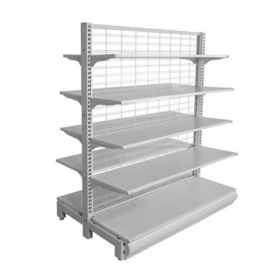 Wire Mesh Supermarket Gondola Display Rack Shelf Grocery Wire Display Shelving