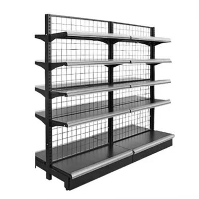 Wire Mesh Supermarket Gondola Shelving Display Rack Store Wire Display Shelving