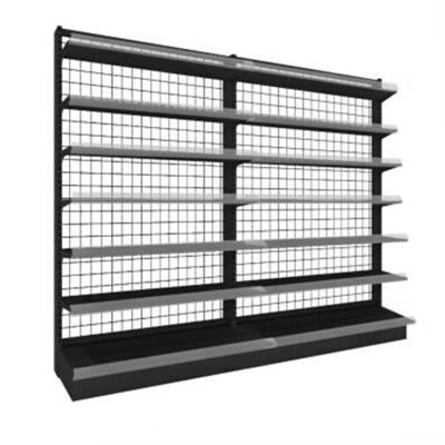 Rectangular Wire Mesh Display Rack Shelving Retail Store Wire Mesh Display Shelves