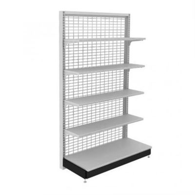 Grid Panel Wire Metal Retail Store Display Shelves For Supermarket Gondola Store Shelf