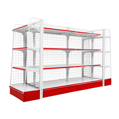 Custom Retail Metal Wire Display Stands Shelves Mesh Supermarket Gondola Shelving