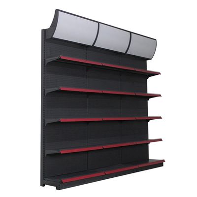 Gondola Convenience Store Shelf Heavy Duty Supermarket Metallic Shelves Display Racks OEM