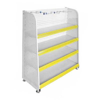 Free Standing Metal Gondola Display Rack For Shop Store Supermarket Equipment