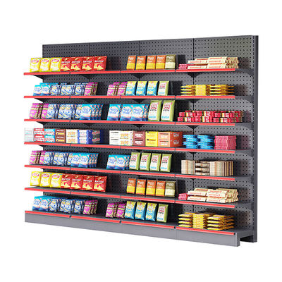 Customized Grocery Store Display Racks 5 Layers Supermarket Gondola Metal Display Shelf