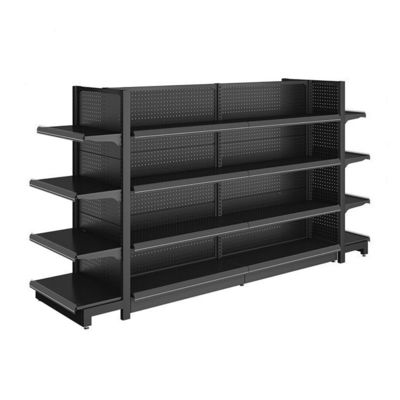 Four Side Metal Display Rack Shelf Supermarket Advertising Gondola Shelving