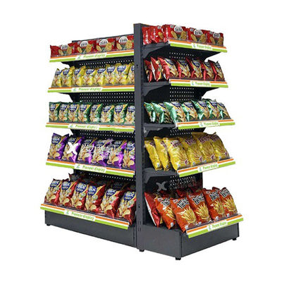 Supermarket Retail Store Double Sided Gondola Display Shelving Convenience Store Shelf / Rack