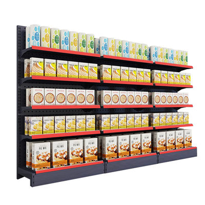 Custom Metal Retail Shelf Display Supermarket Gondola Shelving Rack For Retail Store
