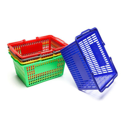 Customizable Convenience Plastic Cart Basket For Supermarket Shopping