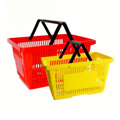 Foldable Portable Plastic Trolley Basket For Groceries, Plastic Shopping Basket