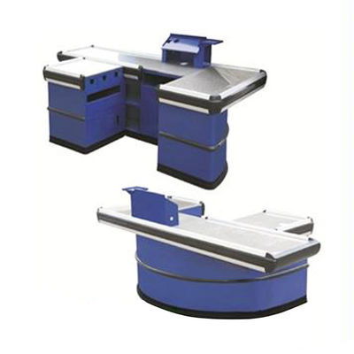 Customized Size Color Logo Supermarket Cash Counter Grocery Checkout Counter