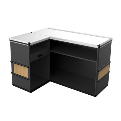 Powder Coating Supermarket Retail Checkout System With Cold Rolled Steel Construction