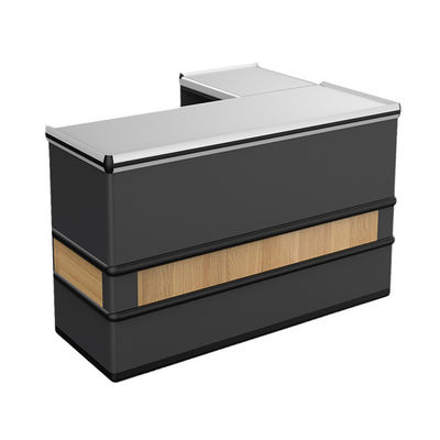 Powder Coating Supermarket Retail Checkout System With Cold Rolled Steel Construction