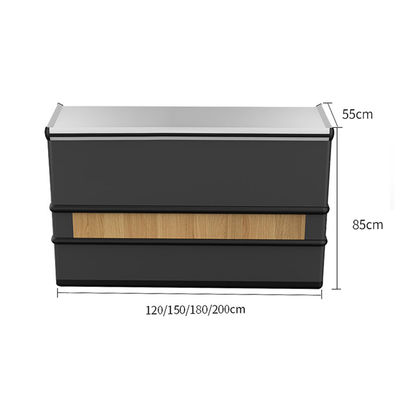 Powder Coating Supermarket Retail Checkout System With Cold Rolled Steel Construction