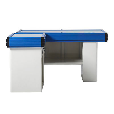 Width 550-1200mm Supermarket Checkout Counter Stainless Steel Table Retail Check Out Counters