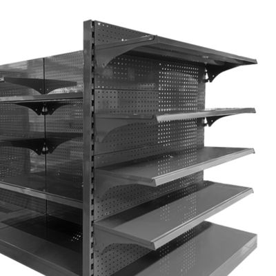 Cold Rolled Steel Retail Supermarket Shelving System With 30-80KG/Layer Load Capacity