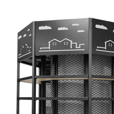 Customized Supermarket Display Shelving Modern Style For Attractive Retail Displays