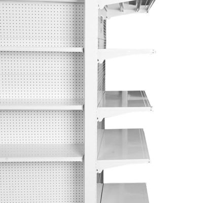 Customized Retail Shelf Display Cold Rolled Steel Supermarket Shelving For Your Storefront