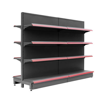 Easy Installation Supermarket Display Shelving With Cold Rolled Steel For Durable