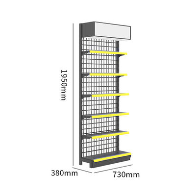 Cold Rolled Steel Structure Retail Shelving System For Supermarket 30 - 80KG/Layer