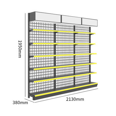 Cold Rolled Steel Structure Retail Shelving System For Supermarket 30 - 80KG/Layer