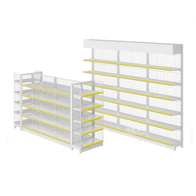 Cold Rolled Steel Structure Retail Shelving System For Supermarket 30 - 80KG/Layer