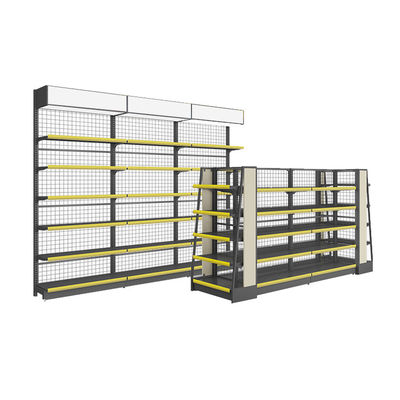 Cold Rolled Steel Structure Retail Shelving System For Supermarket 30 - 80KG/Layer