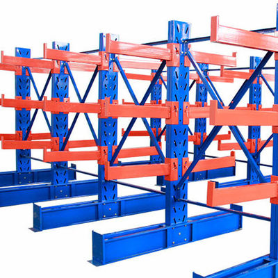 Heavy Duty Storage Warehouse Cantilever Rack With 500-3000kg Per Layer Capacity