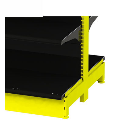 Stable Cold Rolled Steel Supermarket Display Shelving for Customized Storage Solutions