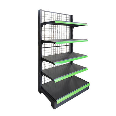 Stable Supermarket Display Shelving with Load Capacity 30-80KG/Layer and Cold Rolled Steel