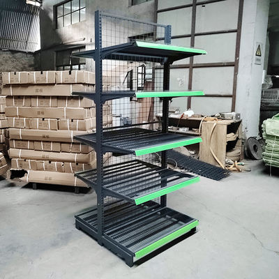 Stable Supermarket Display Shelving with Load Capacity 30-80KG/Layer and Cold Rolled Steel
