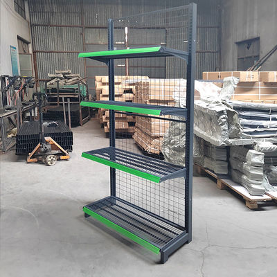 Stable Supermarket Display Shelving with Load Capacity 30-80KG/Layer and Cold Rolled Steel