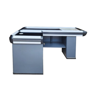 Customizable Durability Supermarket Checkout Counter Stainless Steel Table Cold Rolled Steel Cabinet