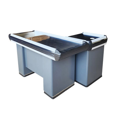 Customizable Durability Supermarket Checkout Counter Stainless Steel Table Cold Rolled Steel Cabinet