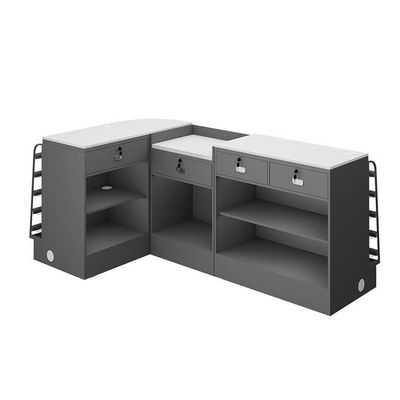 Customizable Store Checkout Counter With Durable Conveyer Belt