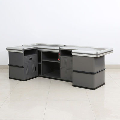 Efficient High Durability Supermarket Checkout Counter With Customizable Length Table Material