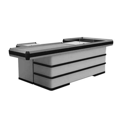 Custom Cold Rolled Steel Checkout Counter Durability Customizable Color