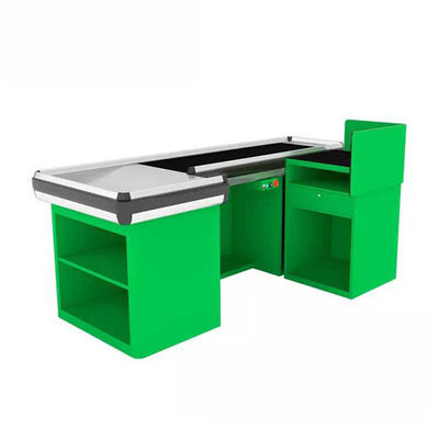 Adjustable Length Cashier Checkout Counter Custom Color Conveyor Belt