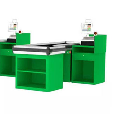 Adjustable Length Cashier Checkout Counter Custom Color Conveyor Belt