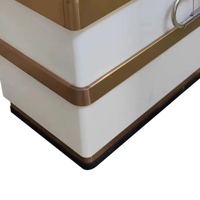 Stainless Steel Supermarket Checkout Counter High Durability Cold Rolled Steel Cabinet