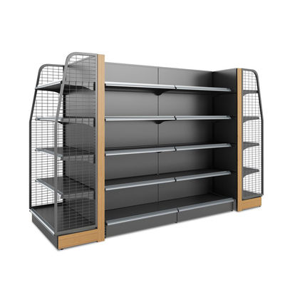 Modern Style Supermarket Rack System Grocery Shelf Racking With Customized Color