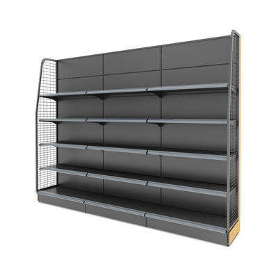 Modern Style Supermarket Rack System Grocery Shelf Racking With Customized Color