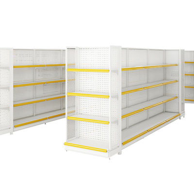 Cold Rolled Steel Supermarket Shelf Rack Retail Shelving System