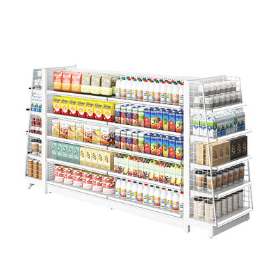 Heavy Duty Supermarket Display Shelving Racks With Large Load Capacity