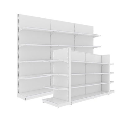Customized Supermarket Display Shelving With Sturdy Structure And Personalized Colors