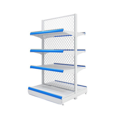 Customized Cold Rolled Steel Supermarket Display Shelving Durable